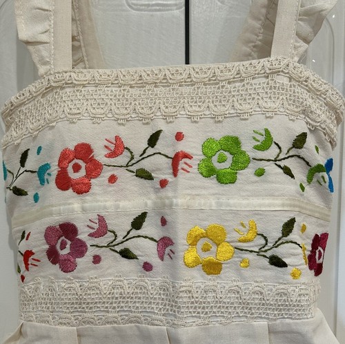 Mexican Girls Dress With Hand Embroidered. - Picture 5 of 7