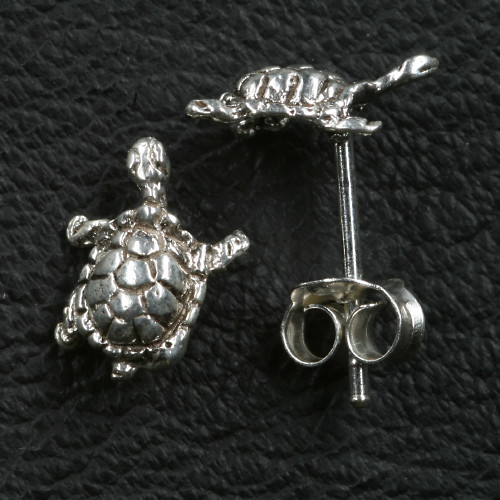 Schildkröte Ohrstecker Silber Symbol Schmuck - NEU - Bild 1 von 1