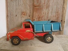 Vintage 1960's Tonka "Red & Blue" Dump Truck "Working & Complete"!