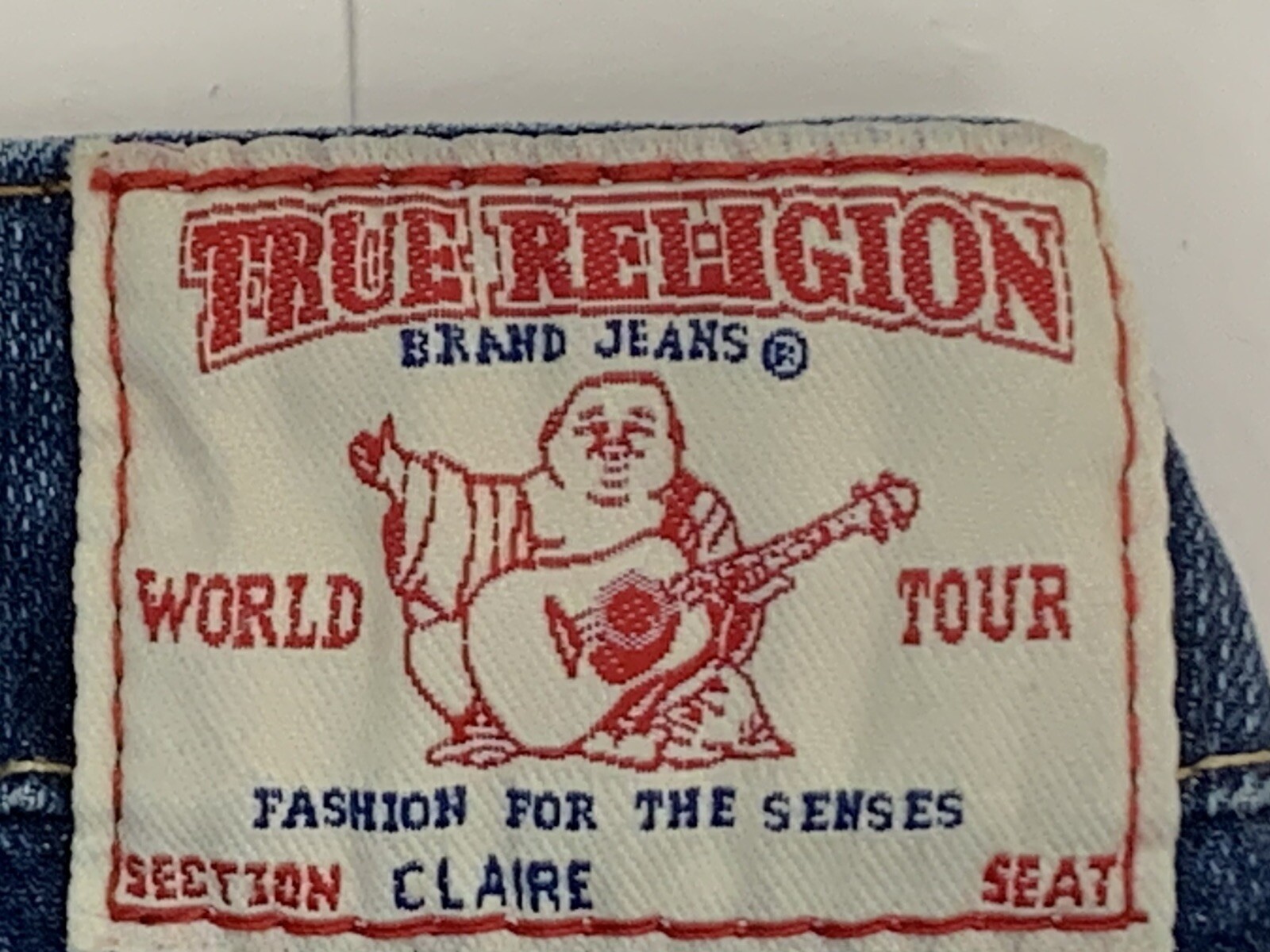 True Religion Claire Flare Boot Cut Blue Denim Jeans Women's Size 29 Made in USA thumbnail 5