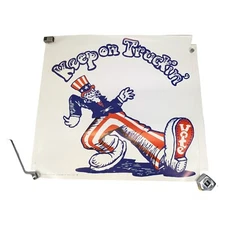 Vintage Keep On Trucking Poster Colorcraft Uncle Sam 1968 Vote 26 x 25"