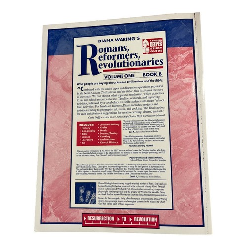 Romans Reformers Revolutionaries Book B~A Digging Deeper Study Guide~Waring 1998 - Picture 7 of 7