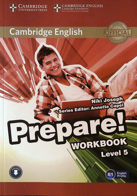 Cambridge English PREPARE! for Exams Level 5 (B1) Workbook with Audio @BRAND NEW