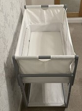 John Lewis Snüz SnüzPod 4 Bedside Crib, Dove Grey Next to Me Cot Nursery Newborn