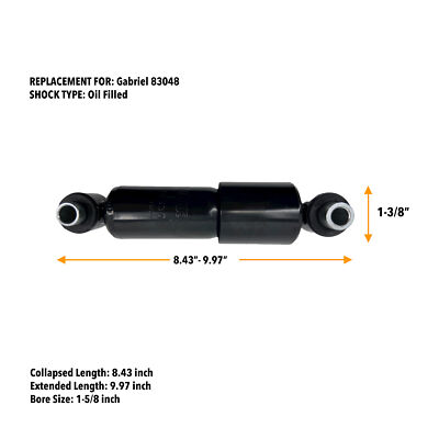 PAIR Cab Shock absorber for Volvo VT VHD VNL Replaces Gabriel