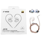 FiiO JD10 Single Dynamic In-Ear Monitors 3.5mm HiFi Earphones (Transparent)