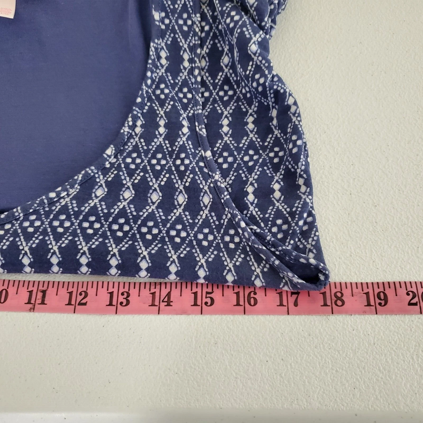 UNDERCOVER Maxi abito da donna blu Victorias Secret aderente geometrica taglia L spiaggia arricciata