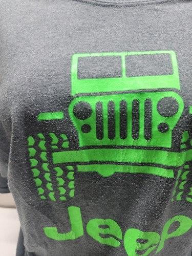 JEEP T-Shirt / grau mit NEONGRÜN / XL - Bild 5 von 8