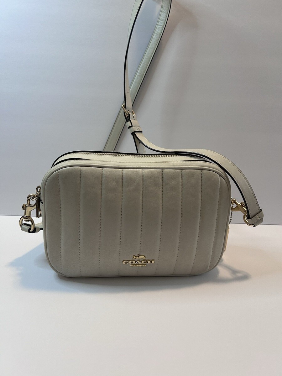Coach Jes Crossbody Bag With Linear Puffy Quilting Leather Gold