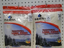 Tall Men's cotton-rich Indera Mills Set Large Long Johns Thermal Underwear