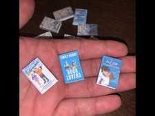 10PC Dollhouse Miniature Books 1:12 Not Repeating BookTok Accessories