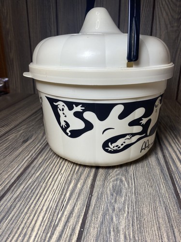 Vintage 1993 McDonald's Happy Meal Ghost McBoo Halloween Pail Bucket & Lid - Picture 2 of 9