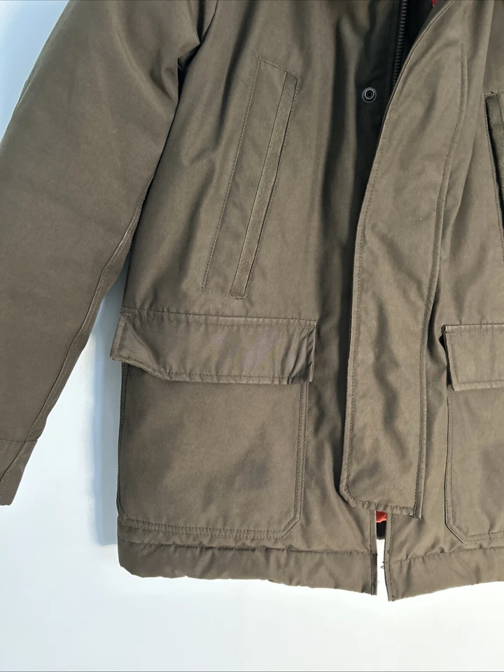 Chaqueta Abrigo Parka Gap Resistente al Agua Imitación Piel Forrada Capucha Pequeña Hombre’s Invierno Foto 4 de 4