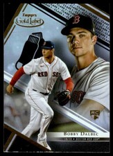 2021 Topps Gold Label Class 1 Black Bobby Dalbec Rookie Boston Red Sox #70
