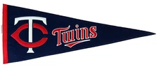 Minnesota Twins Embroidered Wool Pennant Winning Streak Sports 32 inches