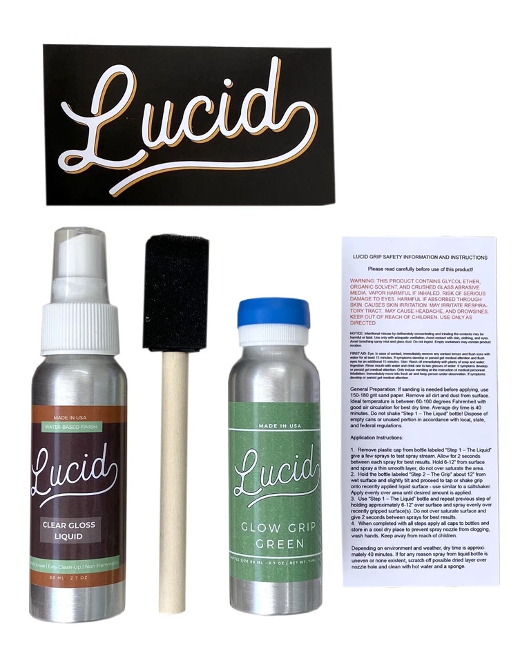 Spray on Clear Grip Tape by Lucid for Longboards and Skateboard - Clear Grip Kit - Image 4 of 4