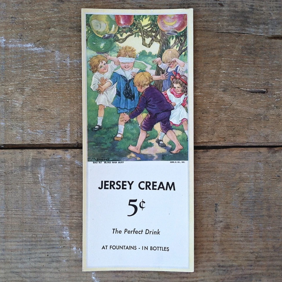 90 WHOLESALE Blind Man Bluff 1920s JERSEY CREAM FARM Ink Blotter ENTIRE LOT - Image 4 of 4