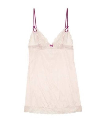 ELLE MACPHERSON INTIM cremefarben exotisches Plume Slip Negligee UK L LL122 LL 08