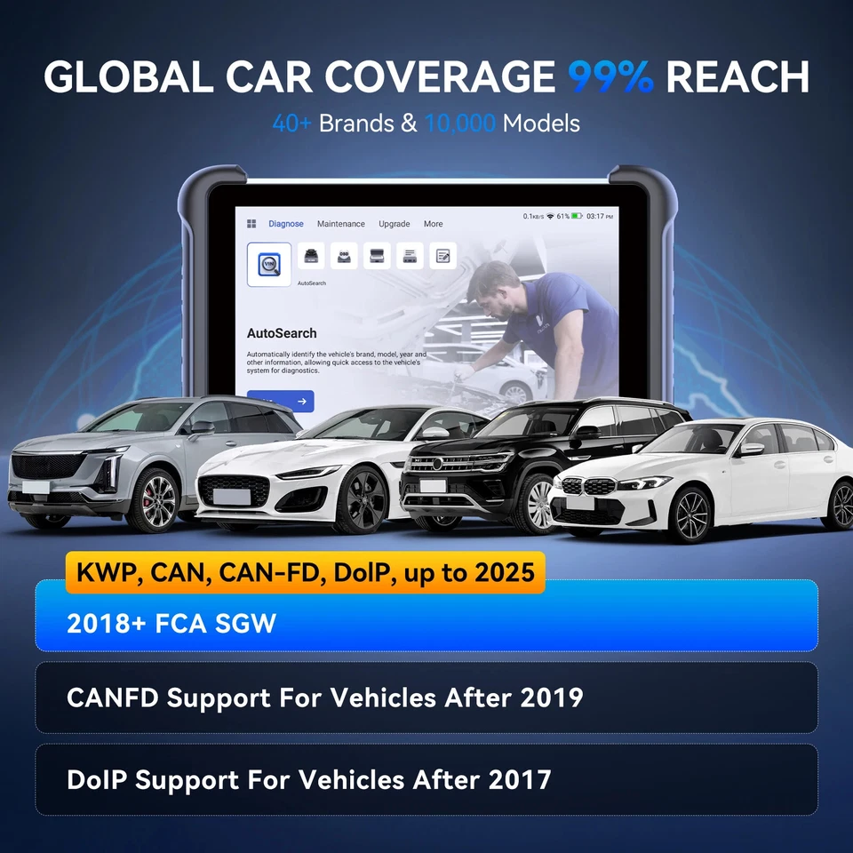 MUCAR 892BT carro diagnóstico todo sistema ferramenta de digitalização teste de ação scanner OBD2 2025 - Imagem 4 de 4