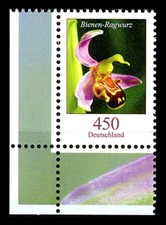 Blumen 450 C** (Bienen-Ragwurz), Mi. 3191 - Eckrand u.l. - postfrisch