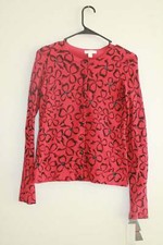 CHARTER CLUB RED ZONE FLOWER WOMENS CARDIGAN SWEATER XS