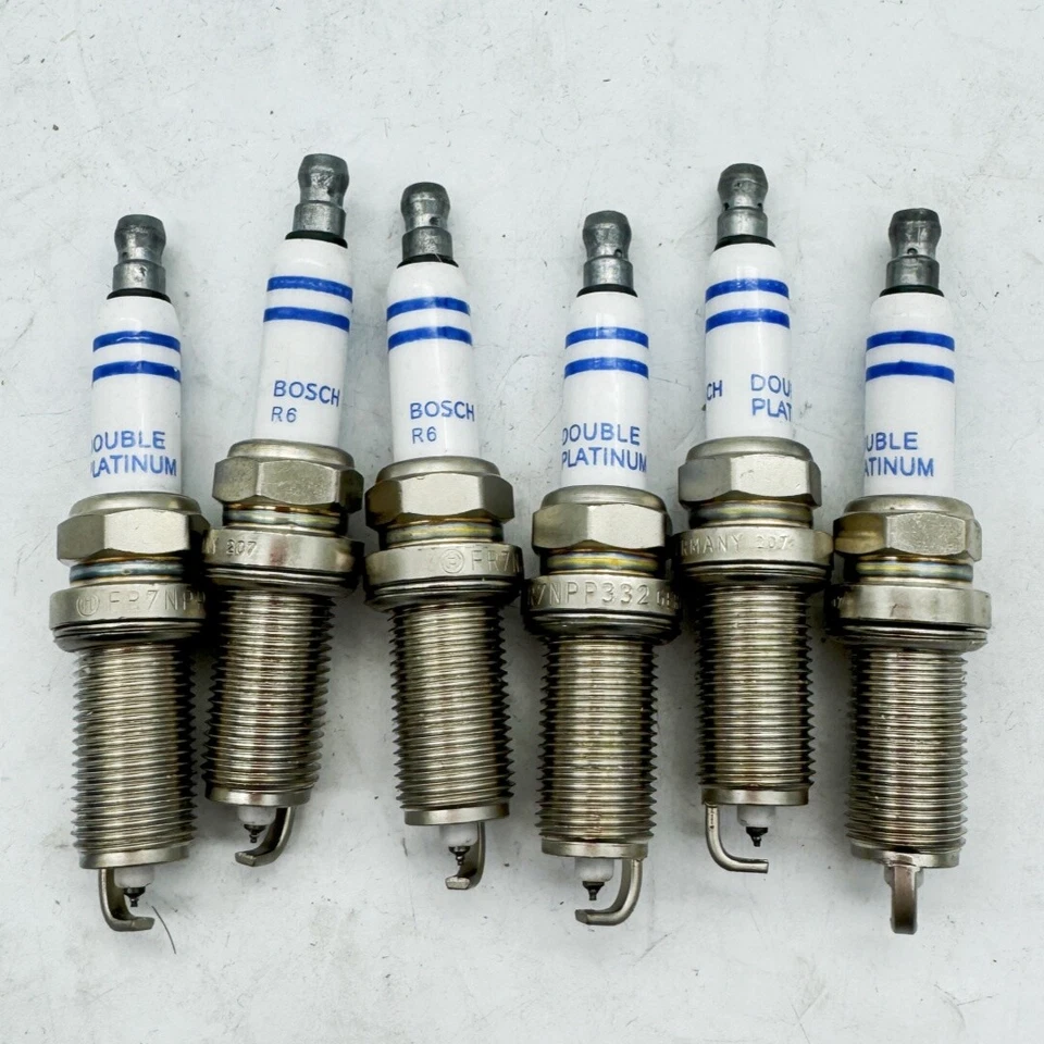 6x Spark Plugs Platinum 12122158253 Fits For Bosch BMW X3 X5 328i 528i 525i 530i - Image 2 of 4