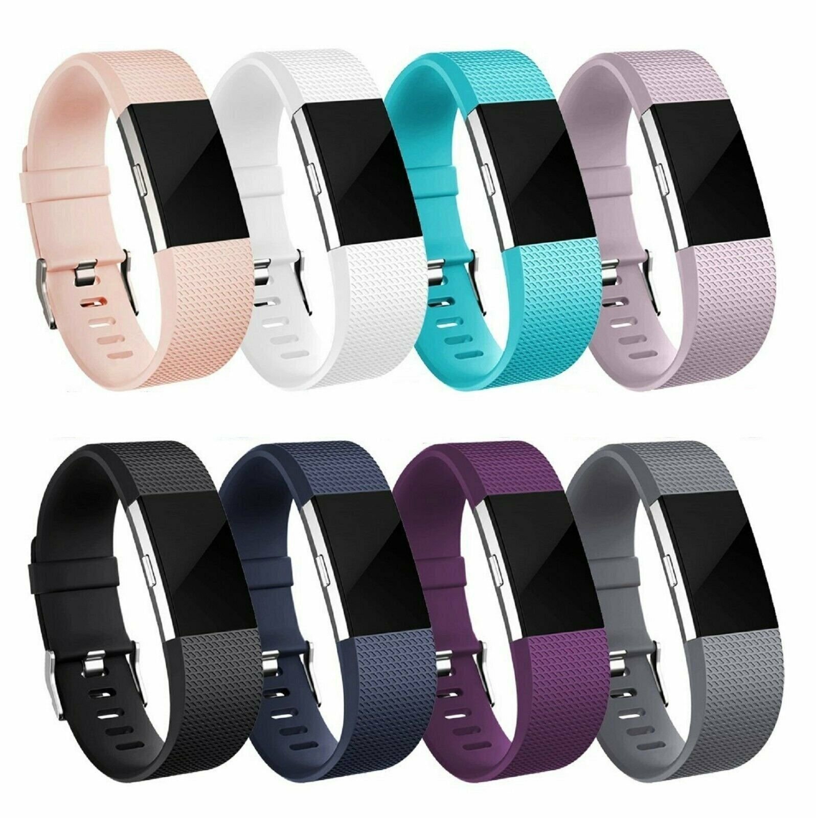 For OEM Fitbit Charge 2 /  2 HR Replacement Silicone Bracelet Watch Band