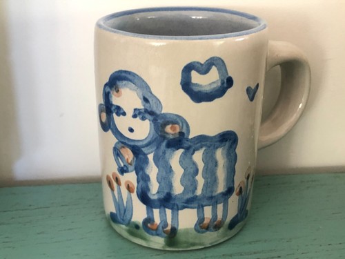 Vintage Hadley Keramik Keramik Tasse Lamm Schaf The End Child's Top! - Bild 1 von 3