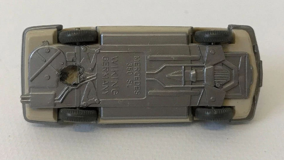 复古威京(德国)1:87 HO 比例灰色 R107 MERCEDES BENZ 350SL 汽车 1.5 — 第 3/3 张图片