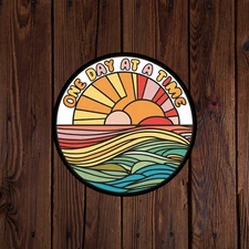 Mental health awareness sticker vinyl decal anxiety positivity one day at a time