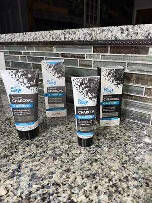 Dr. C Tuna Activated Charcoal Black Mask  80 /2.7 fl. oz. & Cleansing Gel 5 oz.
