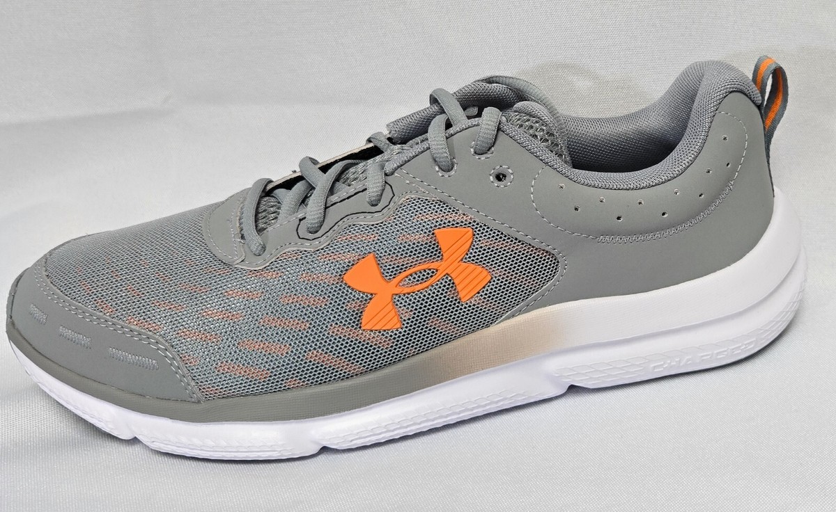 Mens Under Armour UA Charged Assert 10 Grey Orange 3026175  display picture 2
