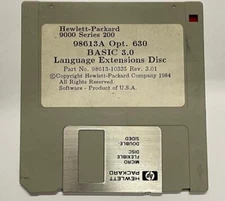 HP 98613-10335 98613A Opt. 630 Basic 3.0 Language Extensions Disc
