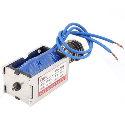 Push Pull Type DIY DC Electromagnet Magnet Solenoid 15mm 45N DC 12V 2.5A