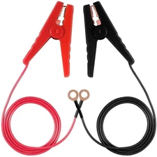 6.6FT Electric Fence Wire Connectors Jumper Leads Cable with Alligator 6.6Ft 