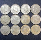 1964 D Kennedy Half Dollar 90% Silver - Lot Of 12 Condition Varies g