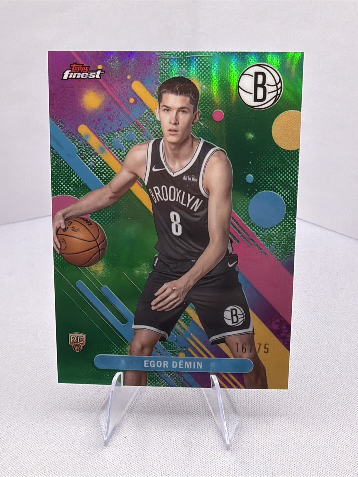 2025-26 Topps Finest Egor Demin #8 Green /75