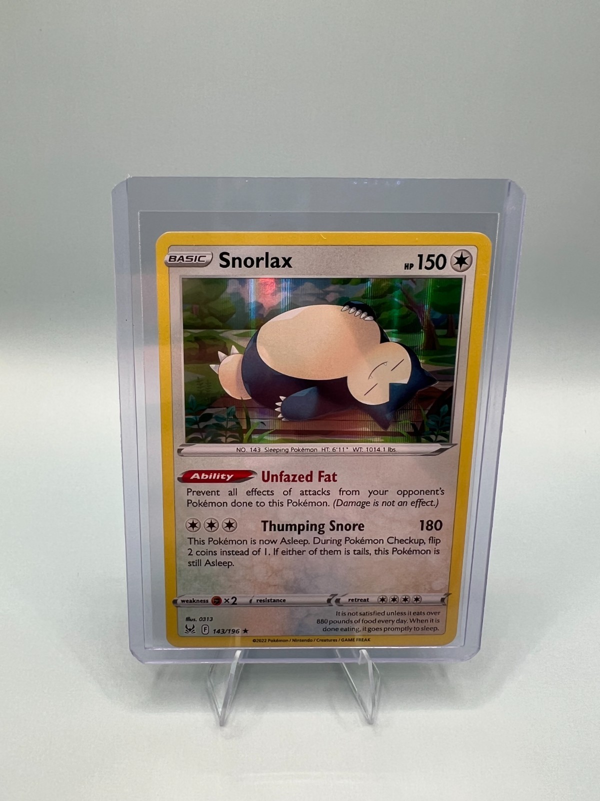 Snorlax 143/196 SWSH11: Lost Origin NM
