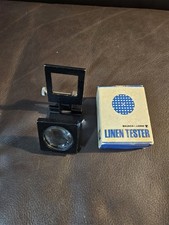 Vintage Bausch  Lomb Folding Magnifying Glass Loupe Linen Tester w/Box