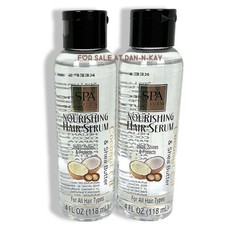 2Bottles Of Spa Luxury Nourishing Hair Serum coconut oil  Shea butter 4 Oz Each
