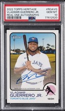 2022 TOPPS HERITAGE REAL ONE AUTOS #ROAVG VLADIMIR GUERRERO JR. PSA 10 AUTO