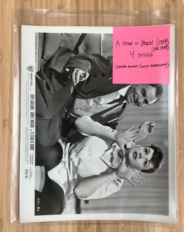 4 A Star is Born (1954; RR 1959) original movie still lot Judy Garland/J. Mason