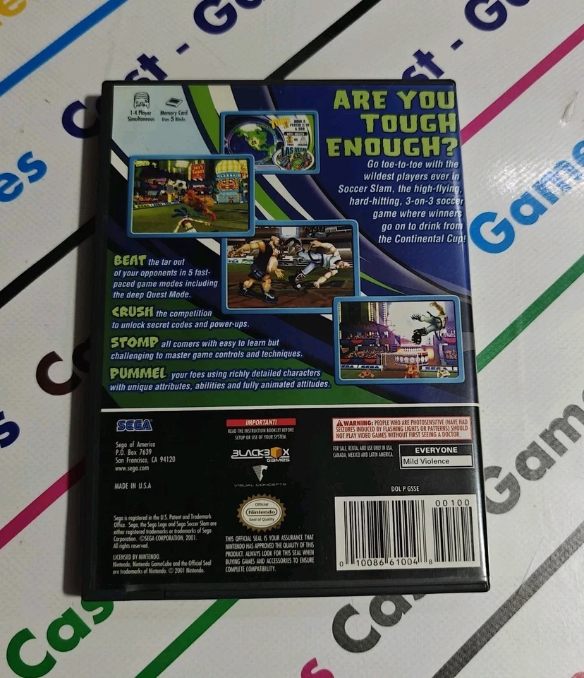 PS2 SEGA SOCCER SLAM NTSC-USA PLAYSTATION 2 COMPLETO RARO  - Immagine 2 di 3