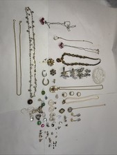 Vintage Lot Of Jewelry: Necklaces, Earrings, Pedants