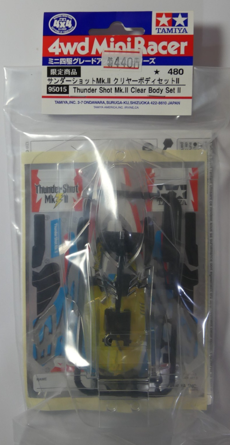 Tamiya Mini 4WD Racer 95015 Thundershot Mk.II Clear Body Set II