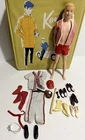 Vintage Ken Doll 1960s Flocked Pool Baseball Uniform Shoes Accessories And Case