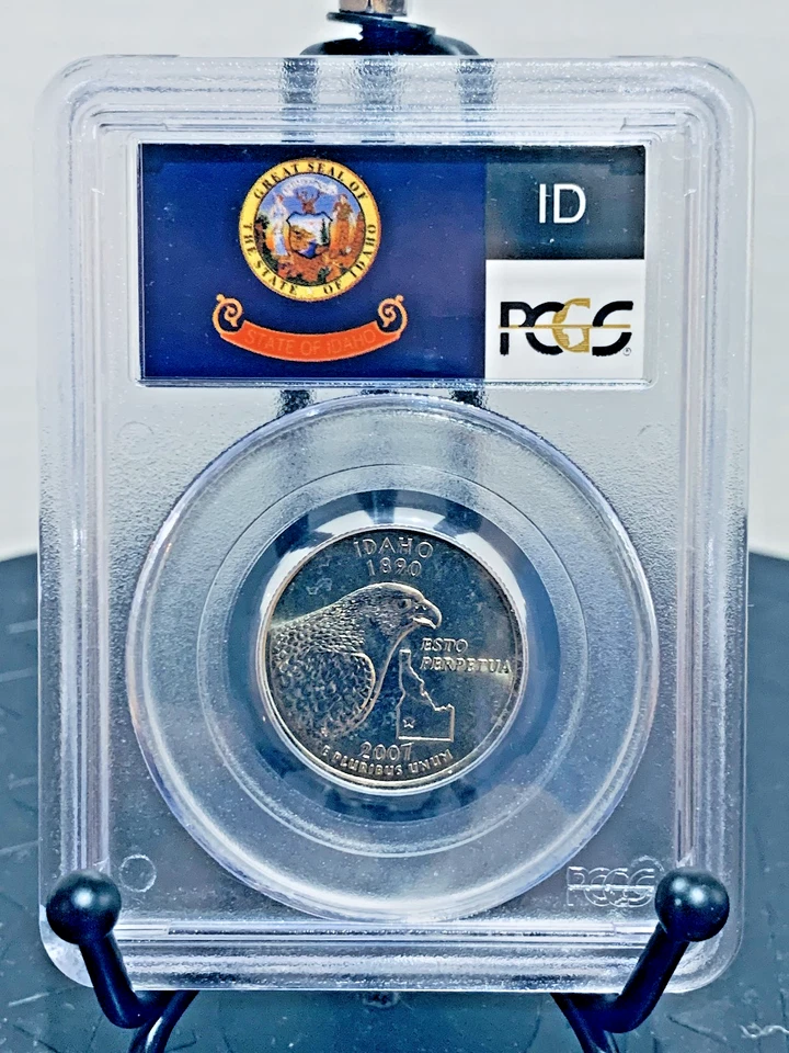 2007-P Washington Quarter Idaho PCGS MS67 Mint State 67 #12442308 - Image 2 of 2