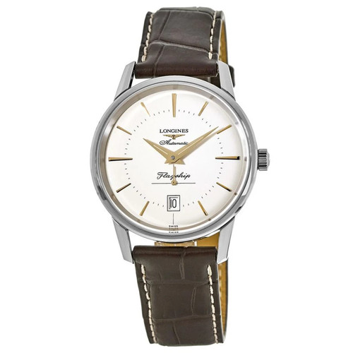 New Longines Flagship Heritage Automatic Ivory Dial Men's Watch L4.795.4.78.2