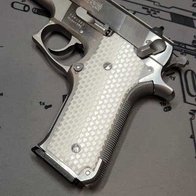 S&W 645 Grips Dragon Scale Texture Pearl White Color