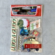Vtg Disney EK Success Jolees Boutique Dimensional Stickers Cars ~ Luigi Guido ~